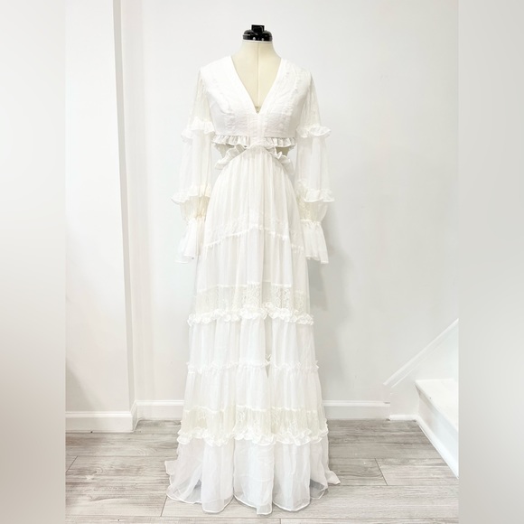 PatBO Lace-Trim Maxi Dress - Picture 4 of 12